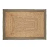 Eva Interieur Vloerkleed Jute - Naturel/Groen - 140x190