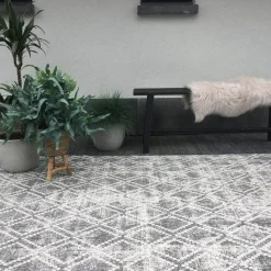 Eva Interior Buiten vloerkleed - Frost - Grijs/Wit- 200x290 cm