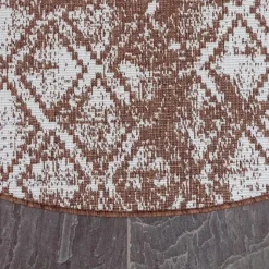 Eva Interior Buitenkleed Rond Frost - Roest - dubbelzijdig 200cm