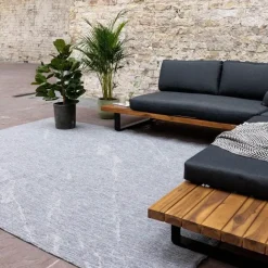 Eva Interior Buitenkleed Marble grijs/wit - 290 x 200 cm