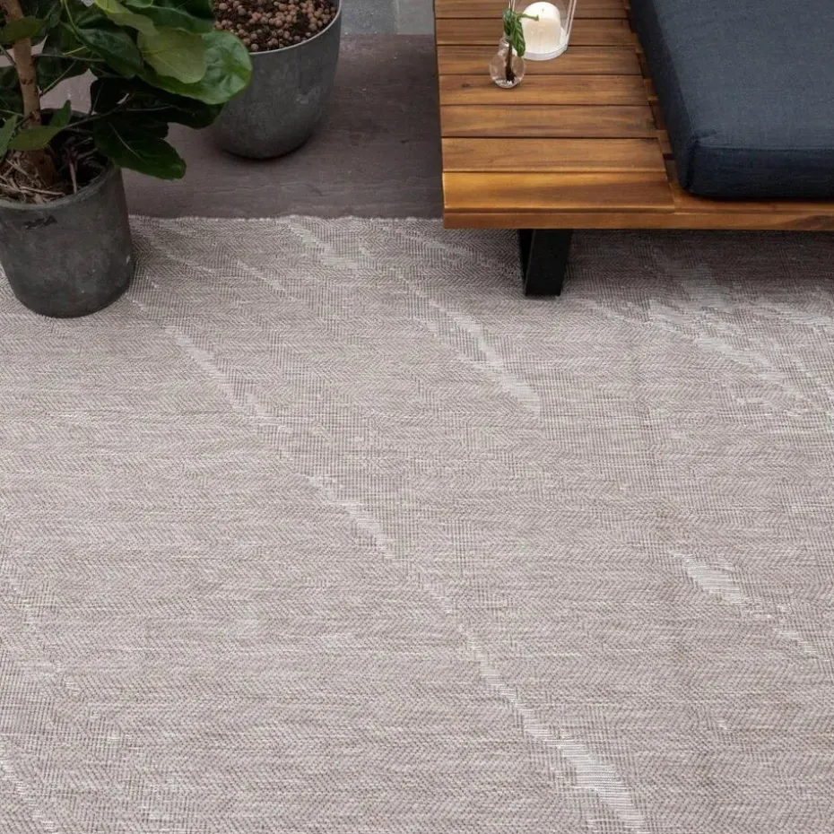 Eva Interior Buitenkleed Marble naturel/wit - 290 x 200 cm