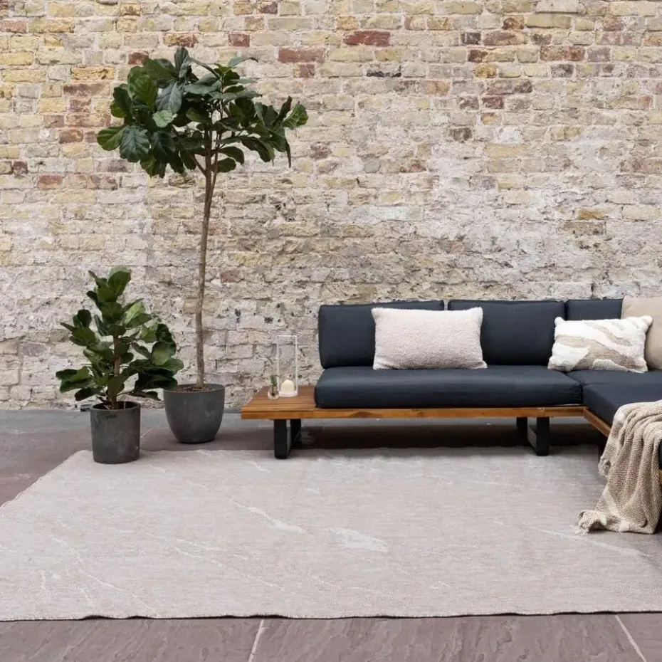 Eva Interior Buitenkleed Marble naturel/wit - 290 x 200 cm