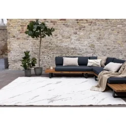 Eva Interior Buitenkleed Marble naturel/wit - 290 x 200 cm
