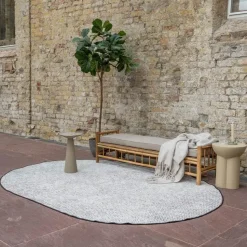 EVA Interior ovaal buitenkleed Dahl zwart - 340 x 240 cm