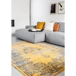 EVA Interior vintage Vloerkleed Bloom Geel - 270 x 185 cm