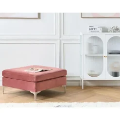 EVJA - Ottomaan - Roze - Fluweel