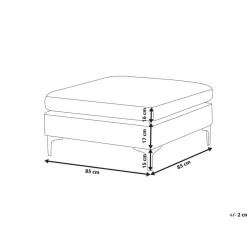 EVJA - Ottomaan - Roze - Fluweel