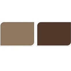 Excellent Houseware koffiemokken - 2x - bruin - keramiek - 150 ml