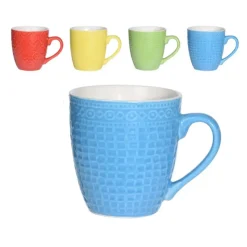 Excellent Houseware Koffiekopjes - 4 stuks - multi-kleur - 240 ml