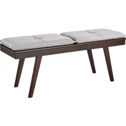 EXTON - Bankje - Donkere houtkleur - MDF