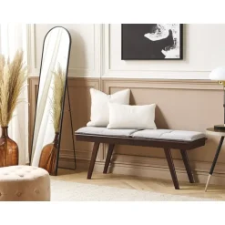 EXTON - Bankje - Donkere houtkleur - MDF