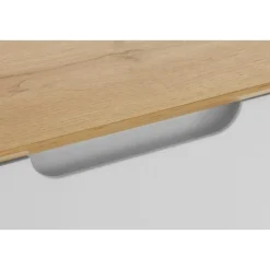 Ezra - Schoenenkast met 3 kleppen in eiken / witte spaanplaat