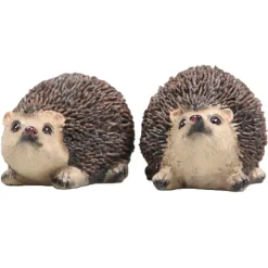 Farmwood Egel tuin beeldje - voor binnen/buiten - 10 x 7 x 6 cm