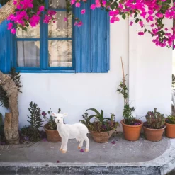 Farmwood Geitje tuin beeldje - binnen/buiten - 28 x 10 x 32 cm