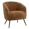 Fauteuil Carlton - stof - bruin