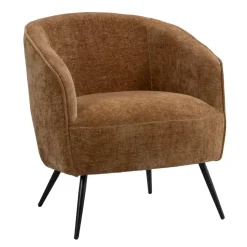 Fauteuil Carlton - stof - bruin