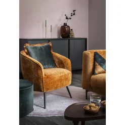 Fauteuil Carlton - stof - bruin