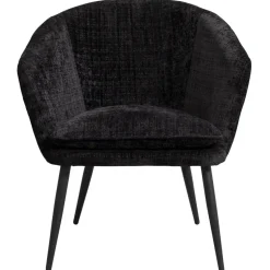 Fauteuil Cloe - stof - zwart