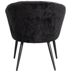 Fauteuil Cloe - stof - zwart