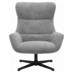 Fauteuil Draaibaar - Donkergrijs Stof - 89x80x101cm - Bescia