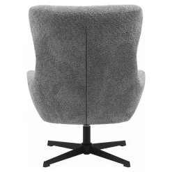 Fauteuil Draaibaar - Donkergrijs Stof - 89x80x101cm - Bescia