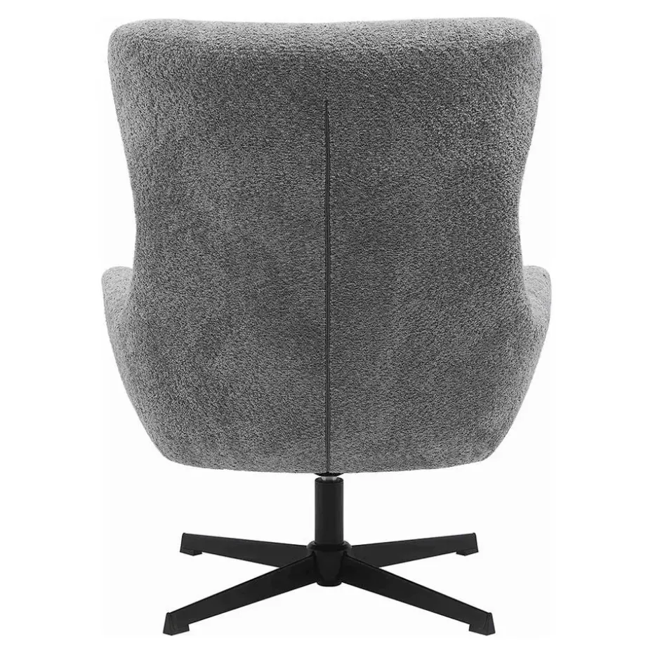 Fauteuil Draaibaar - Donkergrijs Stof - 89x80x101cm - Bescia