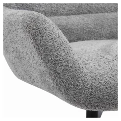 Fauteuil Draaibaar - Donkergrijs Stof - 89x80x101cm - Bescia