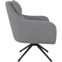 Fauteuil Draaibaar - Stof Taupe - 75x70x85cm - Matthias