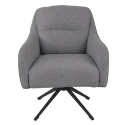 Fauteuil Draaibaar - Stof Taupe - 75x70x85cm - Matthias