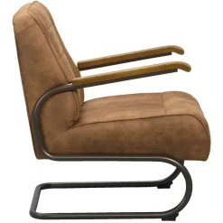 Fauteuil Ivar - stof - cognac
