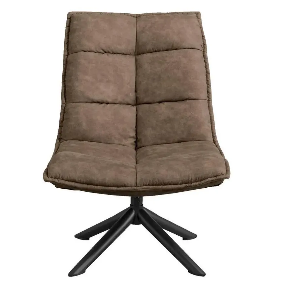 Fauteuil Lucas - Microleder Taupe