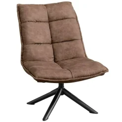 Fauteuil Lucas - Microleder Taupe