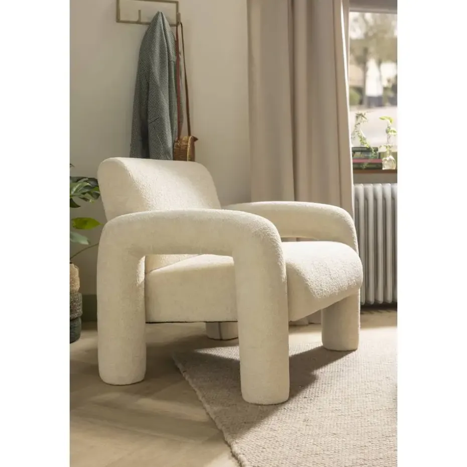 Fauteuil Puck - crème