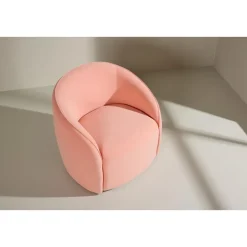 Fauteuil Roze Stof - 79x70x69cm - Neo