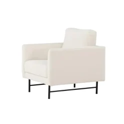 Fauteuil Wit Stof - 86x87x68cm - Sky