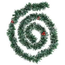 Feeric Christmas Dennenslinger - met sneeuw en besjes - 200 cm