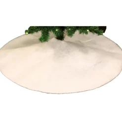 Feeric Christmas kerstboomrok - wit - 100 cm - polyester - rond