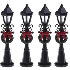 Feeric lights and christmas miniatuur lantaarns - 4x st- 10 cm