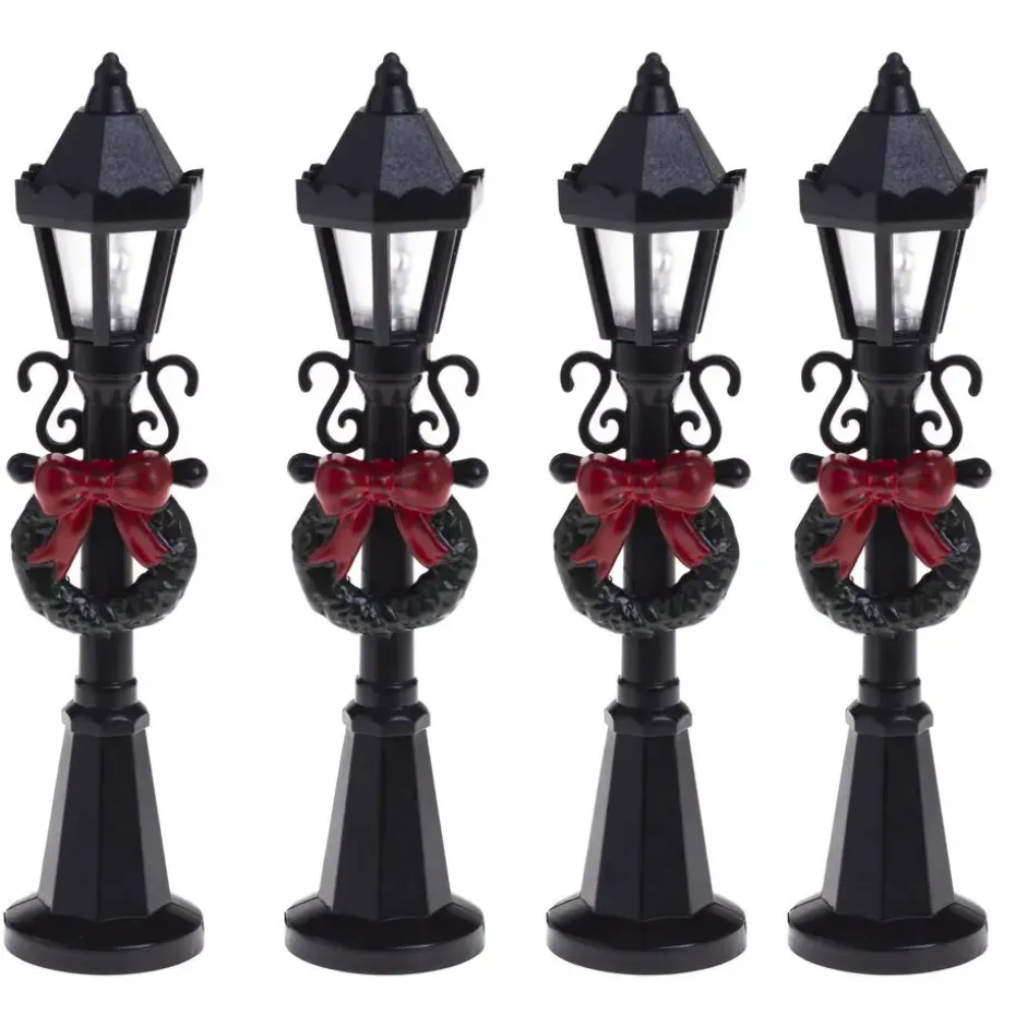 Feeric lights and christmas miniatuur lantaarns - 4x st- 10 cm