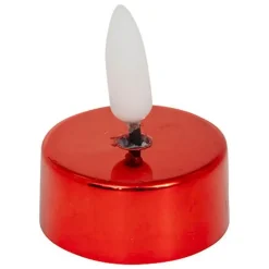 Feeric lights and christmas LED theelichtjes - 8x - rood - 5,5 cm