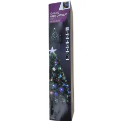 Feeric Lights Fiber kerstboom- met licht/piek - 90 cm - 74 leds