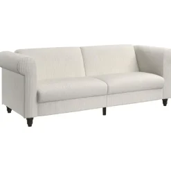 Felix II - 3-zits slaapbank in crèmekleurige stof