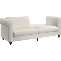 Felix II - 3-zits slaapbank in crèmekleurige stof