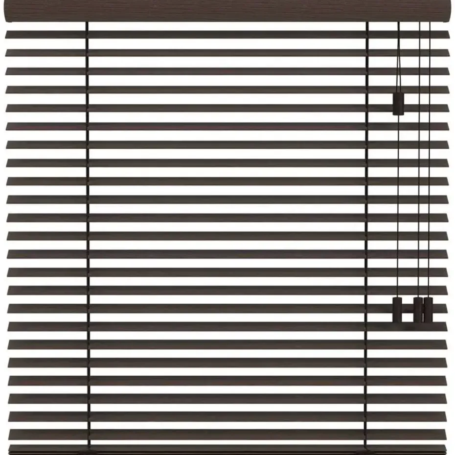 Fenstr bamboe jaloezie Tahiti 50mm - zwartbruin (15901)