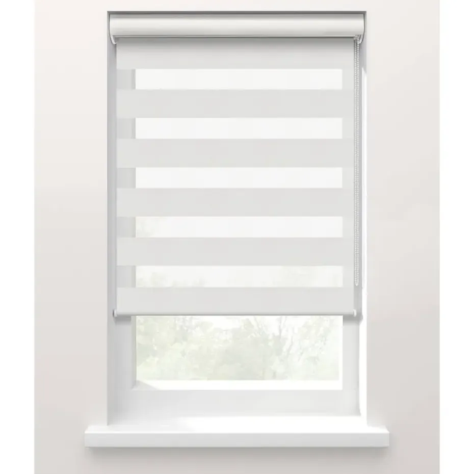 Fenstr Duo rolgordijn Marseille lichtdoorlatend - fossiel (25021)