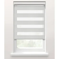 Fenstr Duo rolgordijn Nice lichtdoorlatend - wit (10044)