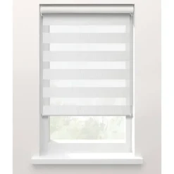 Fenstr Duo rolgordijn Planos lichtdoorlatend - wit (10030)