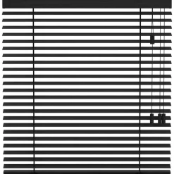 Fenstr houten jaloezie Oslo 50mm - zwart (15016)