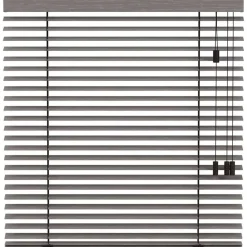 Fenstr houten jaloezie Oslo 50mm - bruingrijs (20971)