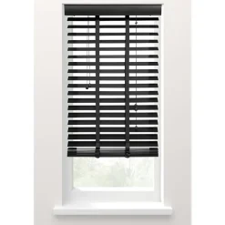 Fenstr jaloezie hout 50 mm zwart - 60x130 cm